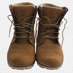 Timberland Women’s Size 10 Brown Leather Ankle Boots Lug Sole Lace-Up